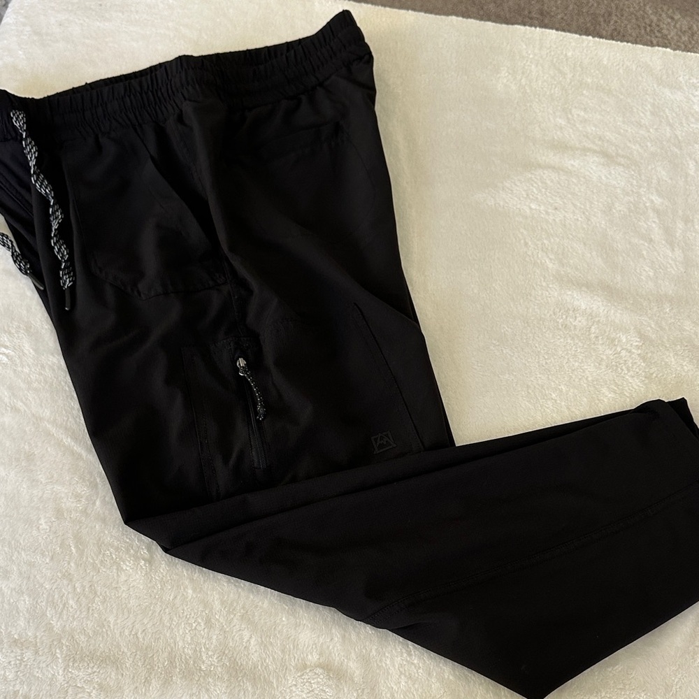 Avalanche Black Jogger Pants with Drawstring - Picture 8 of 11